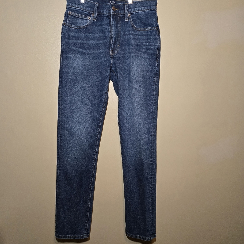 J.Crew Flex Jeans Men’s 28Wx32L Medium Blue Denim Stretch Straight Fit Mid Rise